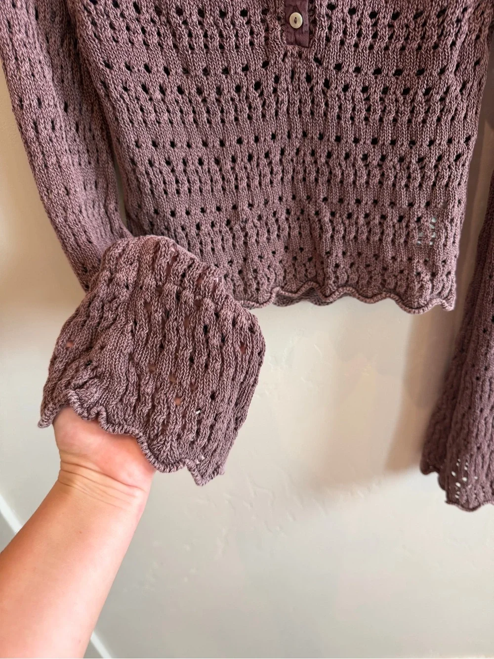 Free people pointelle sweater